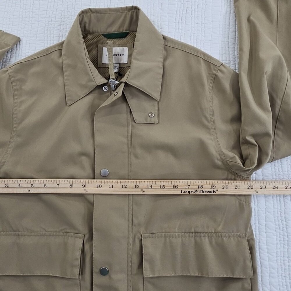 Industry Republic Clothing Touring Jacket Men's Small Beige NWT Button MSRP $135 - Picture 11 of 15